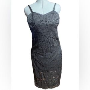 New Mi Ami fitted lace dress sz xxsm